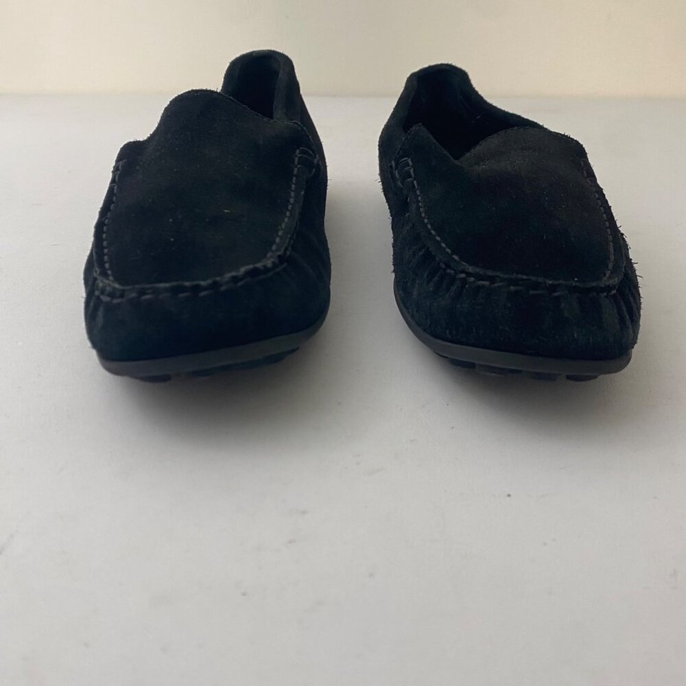 Aquatalia Flats Loafers Shoes Suede Black - Picture 3 of 10
